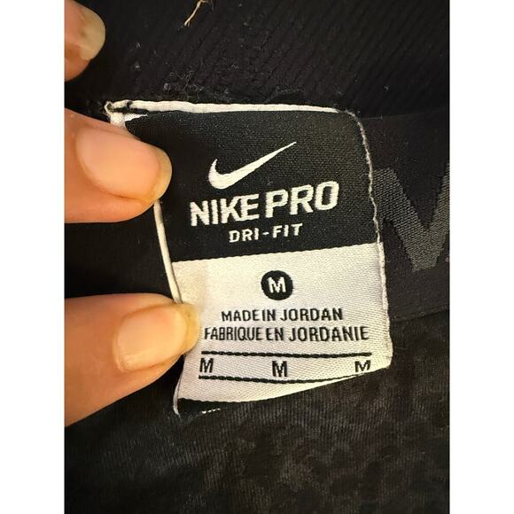 Nike Pro Dri-FIT Compression Leggings Men’s M Black Snakeskin Athletic Pants - Picture 4 of 4